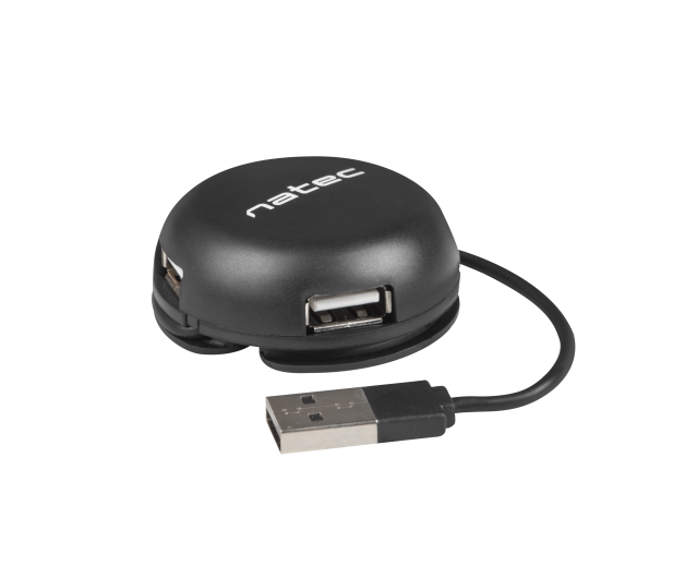 Natec HUB USB 2.0 BUMBLEBEE 4-PORTY CZARNY - 1470225 - zdjęcie 3